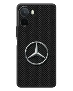 Чехол для Xiaomi POCO M7 с картинкой «Карбоновый Mercedes стиль»