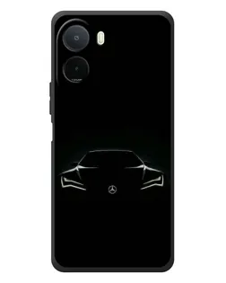 Чехол для Xiaomi POCO M7 с картинкой «Mercedes — силуэт авто»