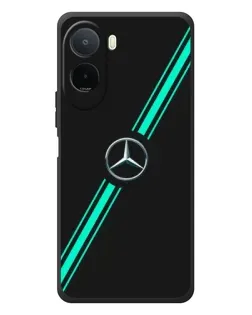 Чехол для Xiaomi POCO M7 с картинкой «Спортивные линии Mercedes»