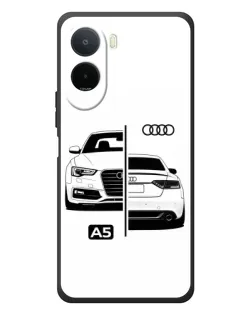 Чохол для Xiaomi POCO M7 з картинкою «Audi — контрастний дизайн»