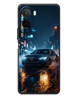 Чохол для Xiaomi POCO M7 з картинкою «Нічне місто та Audi»