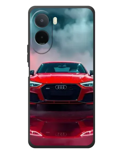 Чохол для Xiaomi POCO M7 з картинкою «Audi RS — червоний стиль»