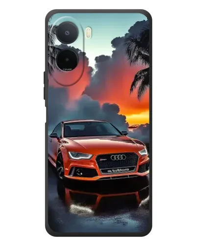 Чохол для Xiaomi POCO M7 з картинкою «Audi — захід сонця»