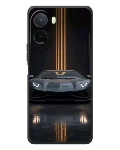 Чохол для Xiaomi POCO M7 з картинкою «Lamborghini золоті лінії» Чохол для Xiaomi POCO M7 з картинкою «Lamborghini золоті лінії»