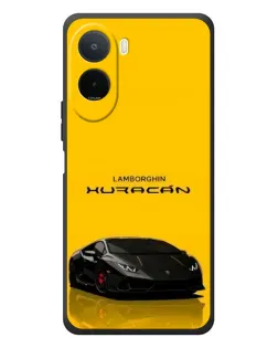 Чохол для Xiaomi POCO M7 з картинкою «Lamborghini Huracan чорний»