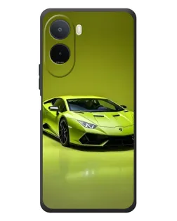 Чохол для Xiaomi POCO M7 з картинкою «Салатовий Lamborghini Huracan»