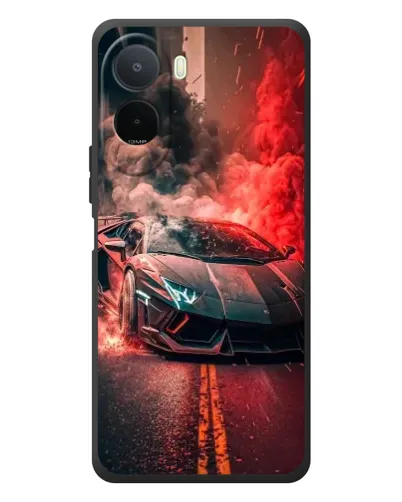 Чохол для Xiaomi POCO M7 з картинкою «Lamborghini червоний дим» Чохол для Xiaomi POCO M7 з картинкою «Lamborghini червоний дим»