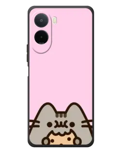 Чехол для Xiaomi POCO M7 с картинкой «Pusheen и печенье»
