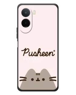 Чохол для Xiaomi POCO M7 з картинкою «Pusheen логотип»