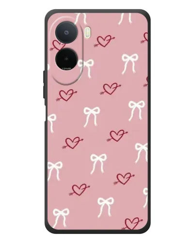 Чохол для Xiaomi POCO M7 з картинкою «Серця та банти» Чохол для Xiaomi POCO M7 з картинкою «Серця та банти»