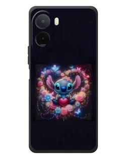Чохол для Xiaomi POCO M7 з картинкою «Stitch у квітах»