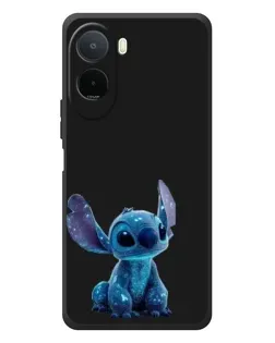 Чехол для Xiaomi POCO M7 с картинкой «Стич на черном»