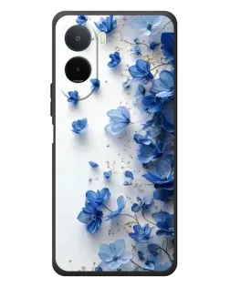 Чохол для Xiaomi POCO M7 з картинкою «Блакитний квітковий каскад» Чохол для Xiaomi POCO M7 з картинкою «Блакитний квітковий каскад»