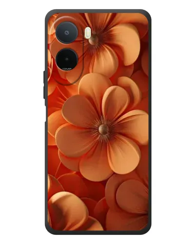 Чохол для Xiaomi POCO M7 з картинкою «Помаранчева макро квітка»