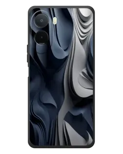 Чохол для Xiaomi POCO M7 з картинкою «Об'ємні сині складки» Чохол для Xiaomi POCO M7 з картинкою «Об'ємні сині складки»