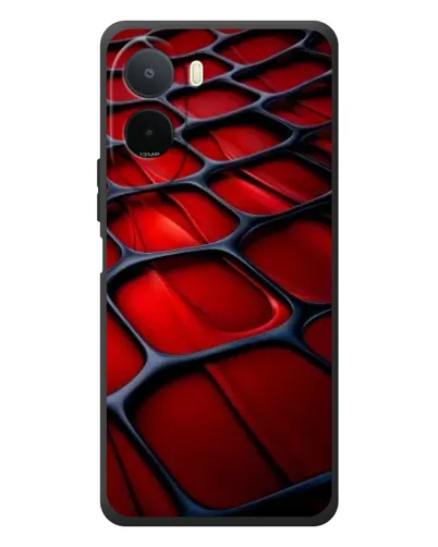 Чехол для Xiaomi POCO M7 с картинкой «Красная глянцевая сетка» Чехол для Xiaomi POCO M7 с картинкой «Красная глянцевая сетка»