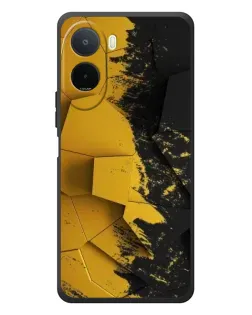 Чехол для Xiaomi POCO M7 с картинкой «Золотые осколки геометрии»