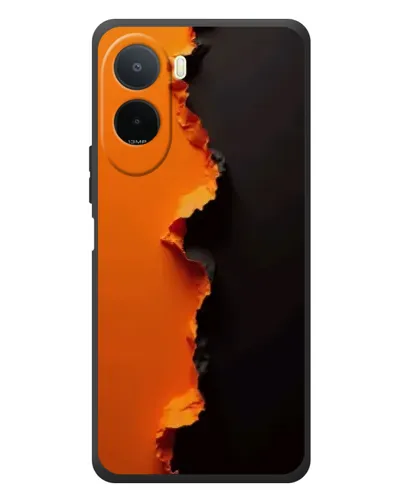 Чехол для Xiaomi POCO M7 с картинкой «Оранжевый разлом» Чехол для Xiaomi POCO M7 с картинкой «Оранжевый разлом»