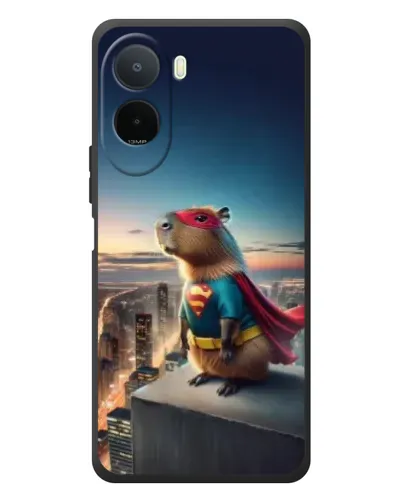Чехол для Xiaomi POCO M7 с картинкой «Капи-мен супергерой»