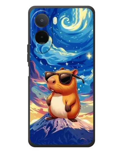 Чехол для Xiaomi POCO M7 с картинкой «Капибара Ван Гога»