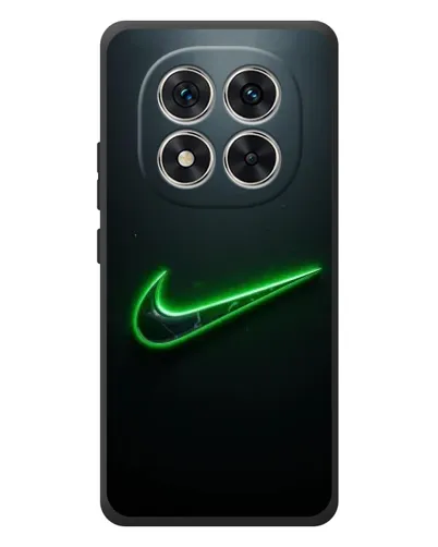 Чехол для Xiaomi Poco M8 Pro с картинкой «Неоновый контур Nike»