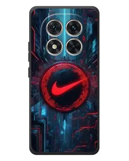 Чехол для Xiaomi Poco M8 Pro с картинкой «Техногенный стиль Nike»