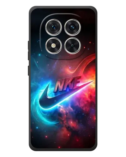 Чехол для Xiaomi Poco M8 Pro с картинкой «Огненный логотип Nike»