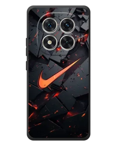Чехол для Xiaomi Poco M8 Pro с картинкой «Nike — эффект разломов»