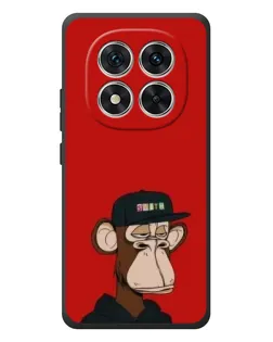 Чехол для Xiaomi Poco M8 Pro с картинкой «Bored Ape — красный фон» Чехол для Xiaomi Poco M8 Pro с картинкой «Bored Ape — красный фон»