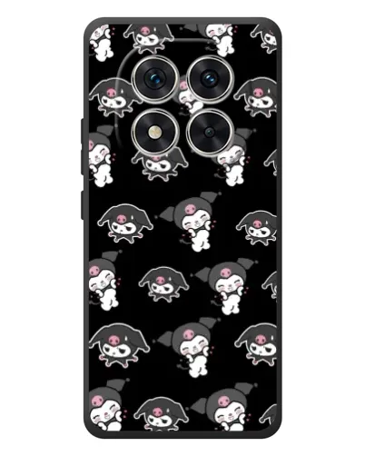 Чехол для Xiaomi Poco M8 Pro с картинкой «Черный паттерн Kuromi»