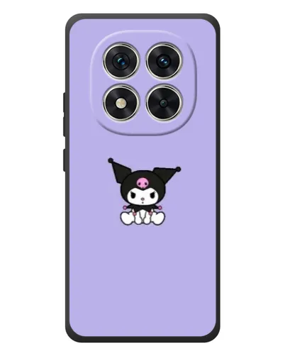 Чехол для Xiaomi Poco M8 Pro с картинкой «Kuromi — фиолетовый минимализм»