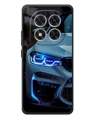 Чехол для Xiaomi Poco M8 Pro с картинкой «Взгляд BMW с синими фарами»