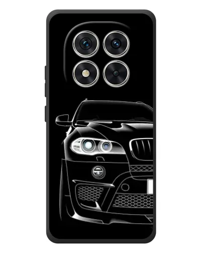 Чехол для Xiaomi Poco M8 Pro с картинкой «Темный силуэт BMW»