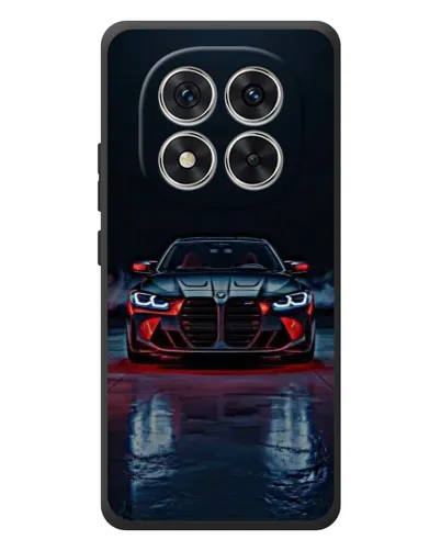 Чехол для Xiaomi Poco M8 Pro с картинкой «BMW на мокрой дороге»