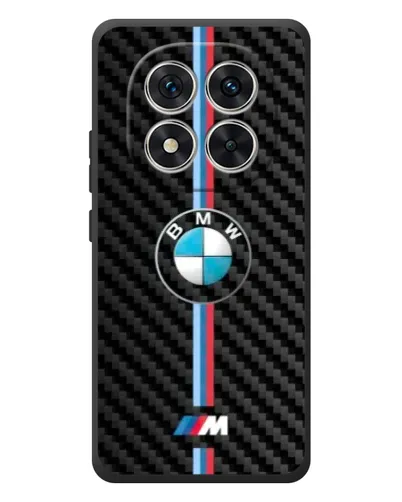 Чехол для Xiaomi Poco M8 Pro с картинкой «Эмблема BMW и карбон»