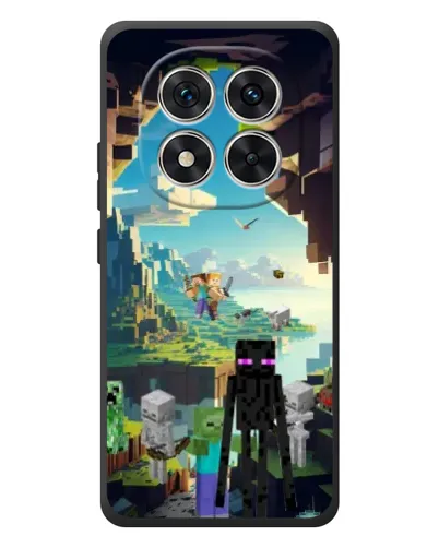 Чехол для Xiaomi Poco M8 Pro с картинкой «Эндермен в лесу»