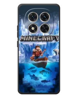 Чехол для Xiaomi Poco M8 Pro с картинкой «Minecraft ледяной мир»