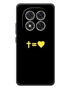 Чехол для Xiaomi Poco M8 Pro с картинкой «Сердце и Крест»