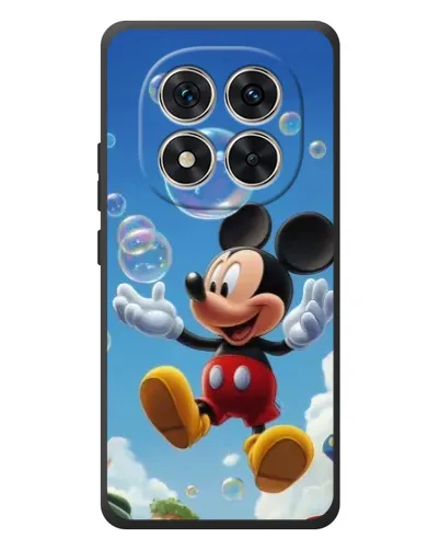 Чехол для Xiaomi Poco M8 Pro с картинкой «Mickey и мыльные пузыри»