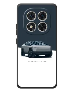 Чехол для Xiaomi Poco M8 Pro с картинкой «Серебристый Cybertruck Tesla»