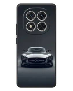 Чехол для Xiaomi Poco M8 Pro с картинкой «Mercedes на черном»