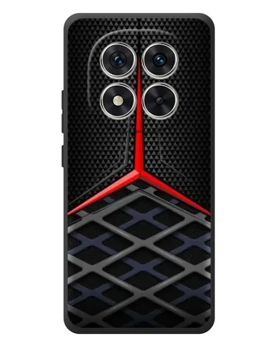 Чехол для Xiaomi Poco M8 Pro с картинкой «Mercedes Carbon Grid»