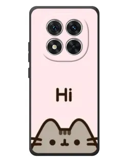 Чехол для Xiaomi Poco M8 Pro с картинкой «Пушин говорит Hi»