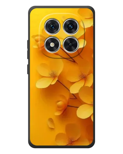 Чехол для Xiaomi Poco M8 Pro с картинкой «Золотые лепестки»