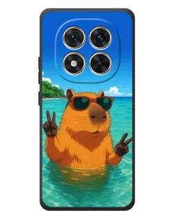 Чехол для Xiaomi Poco M8 Pro с картинкой «Морская капибара»