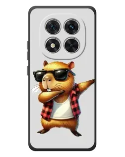 Чехол для Xiaomi Poco M8 Pro с картинкой «Капибара рэпер даб»