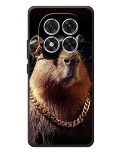 Чехол для Xiaomi Poco M8 Pro с картинкой «Капибара золотая цепь»