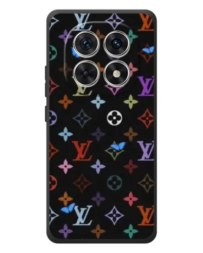 Чехол для Xiaomi Poco M8 с картинкой «Цветная монограмма LV»