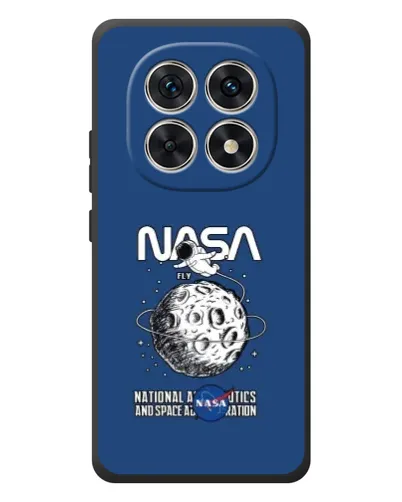 Чехол для Xiaomi Poco M8 с картинкой «NASA — лунная миссия»