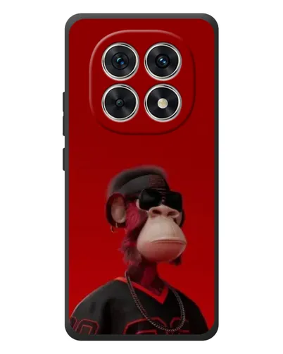 Чехол для Xiaomi Poco M8 с картинкой «Bored Ape в красном»